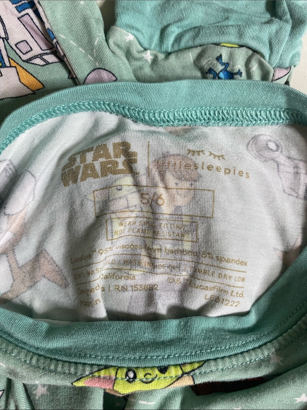 Little Sleepies Star Wars Kids long sleeve Pajama Set - Picture 2 of 2